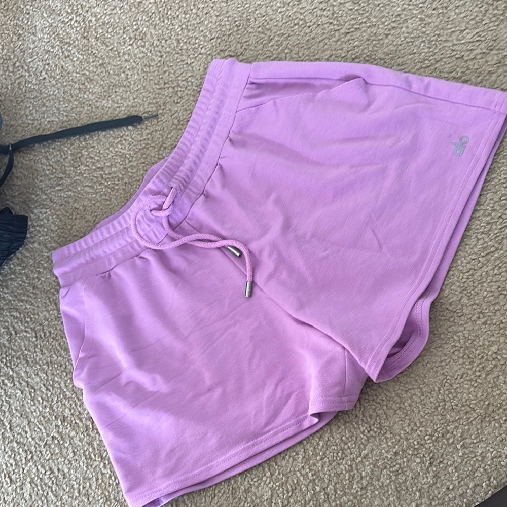 ALO Yoga Pink Comfy Shorts Relaxed Fit